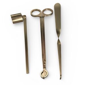 Gold Candle Accessory Set